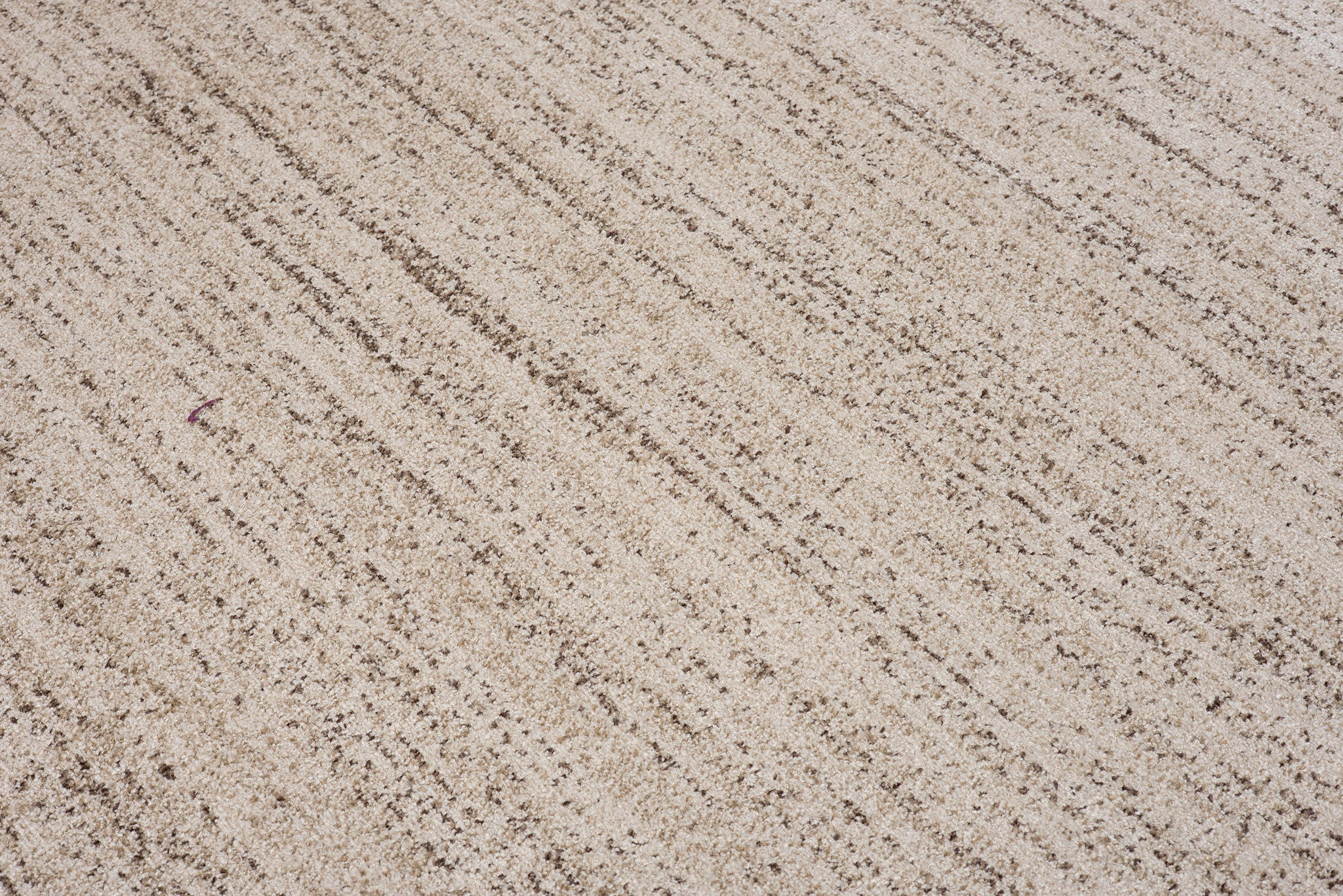 Tapis Sari avec Franges Crème Foncé