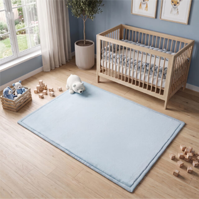Tapis Enfant Fluffin Bleu
