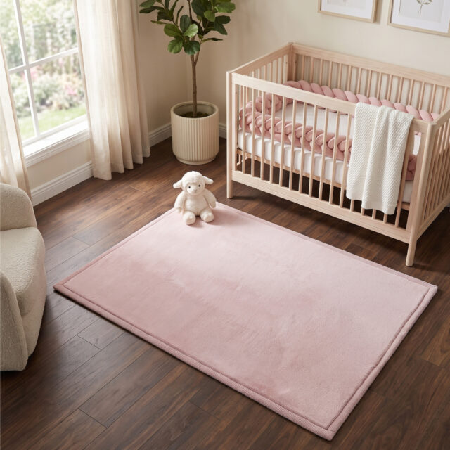 Tapis Enfant Fluffin Rose