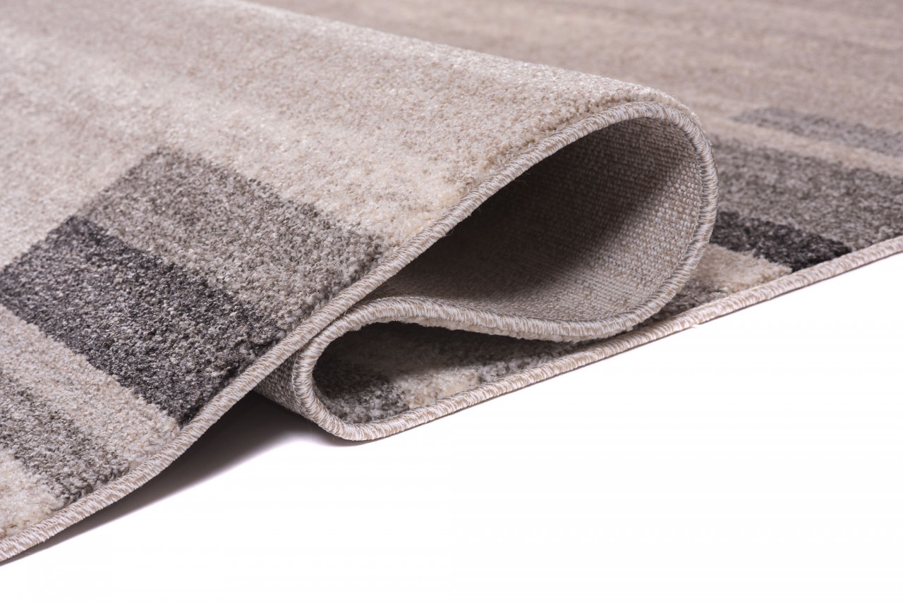 Tapis Sari Beige Clair Gris Cadre