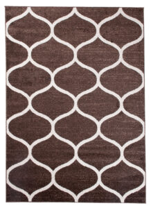 Tapis Sari Marron Treillis