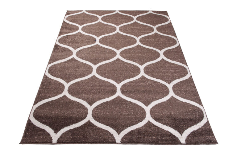 Tapis Sari Marron Treillis