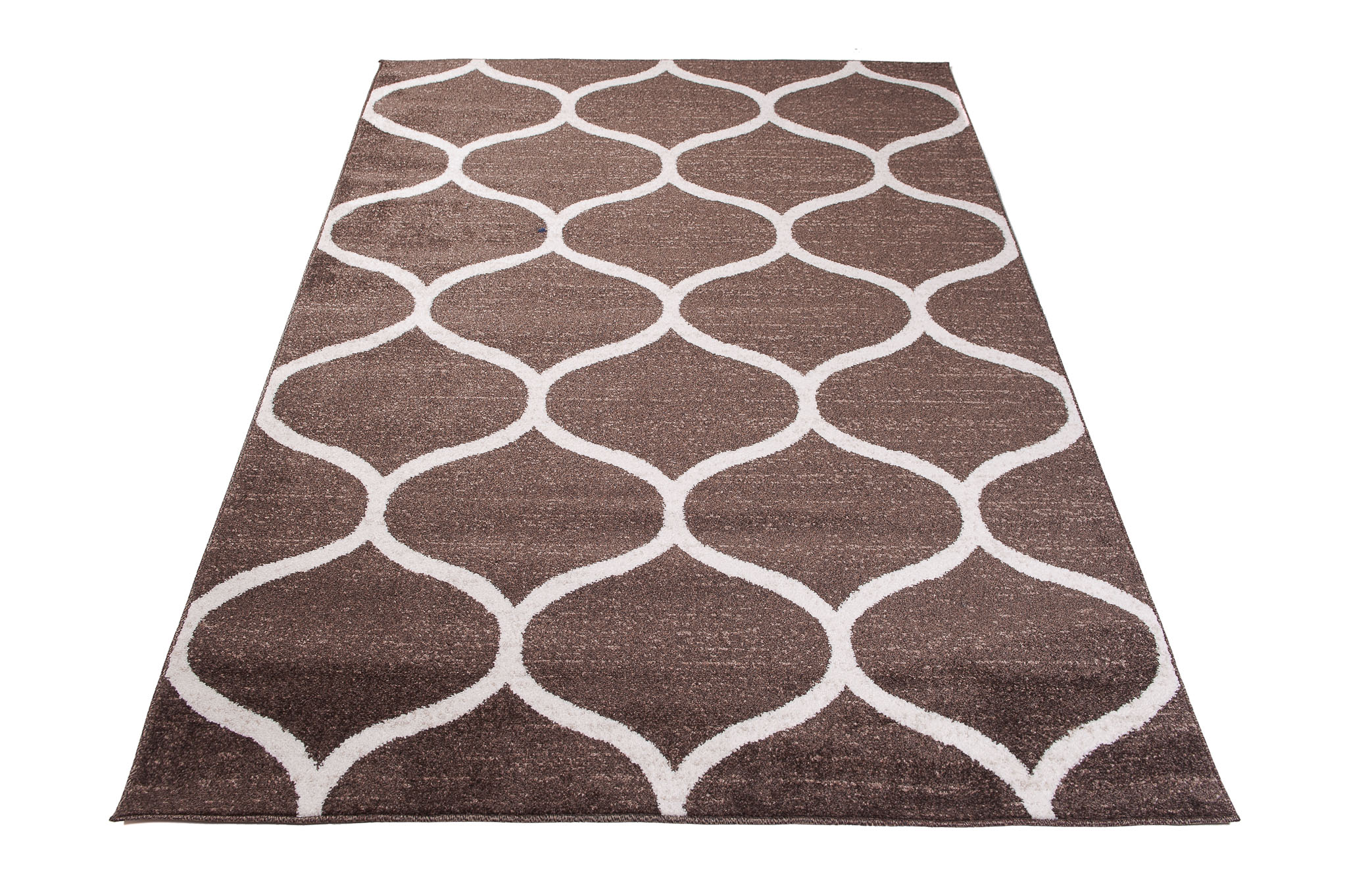 Tapis Sari Marron Treillis