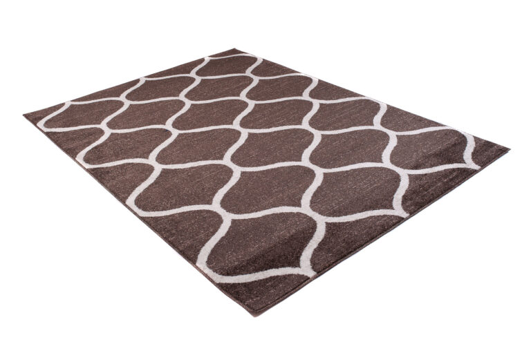 Tapis Sari Marron Treillis