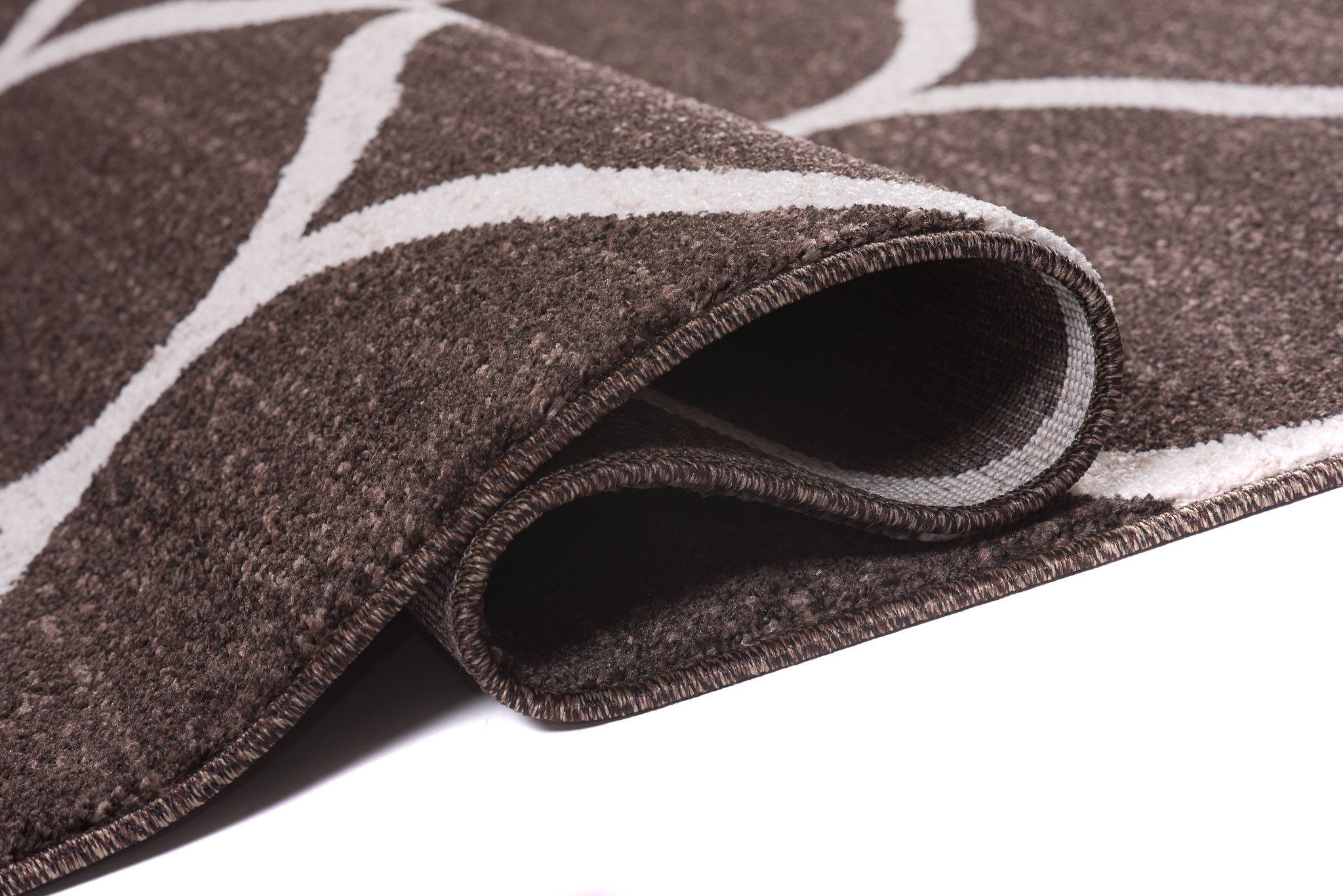 Tapis Sari Marron Treillis