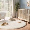 Tapis Enfant Fluffin Rond Beige