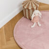 Tapis Enfant Fluffin Rond Rose