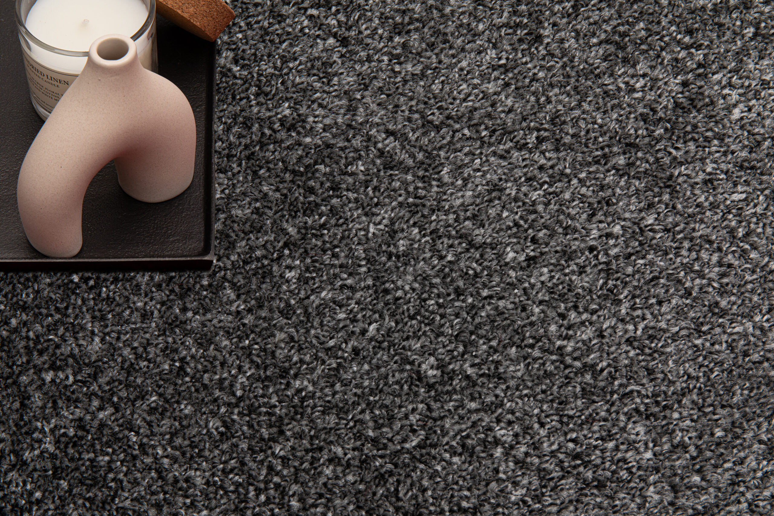 Tapis Noyan Gris Moderne Antidérapant