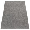 Tapis Noyan Gris Argent Moderne Antidérapant