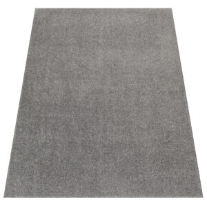 Tapis Noyan Gris Argent Moderne Antidérapant