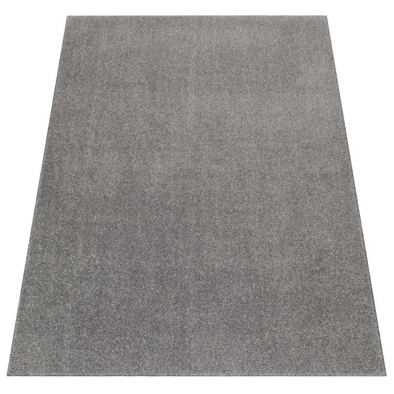 Tapis Noyan Gris Argent Moderne Antidérapant