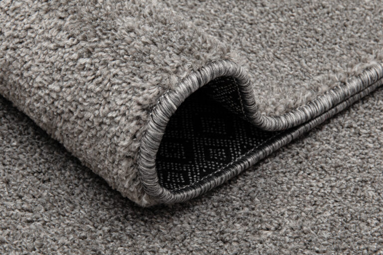 Tapis Noyan Gris Argent Moderne Antidérapant