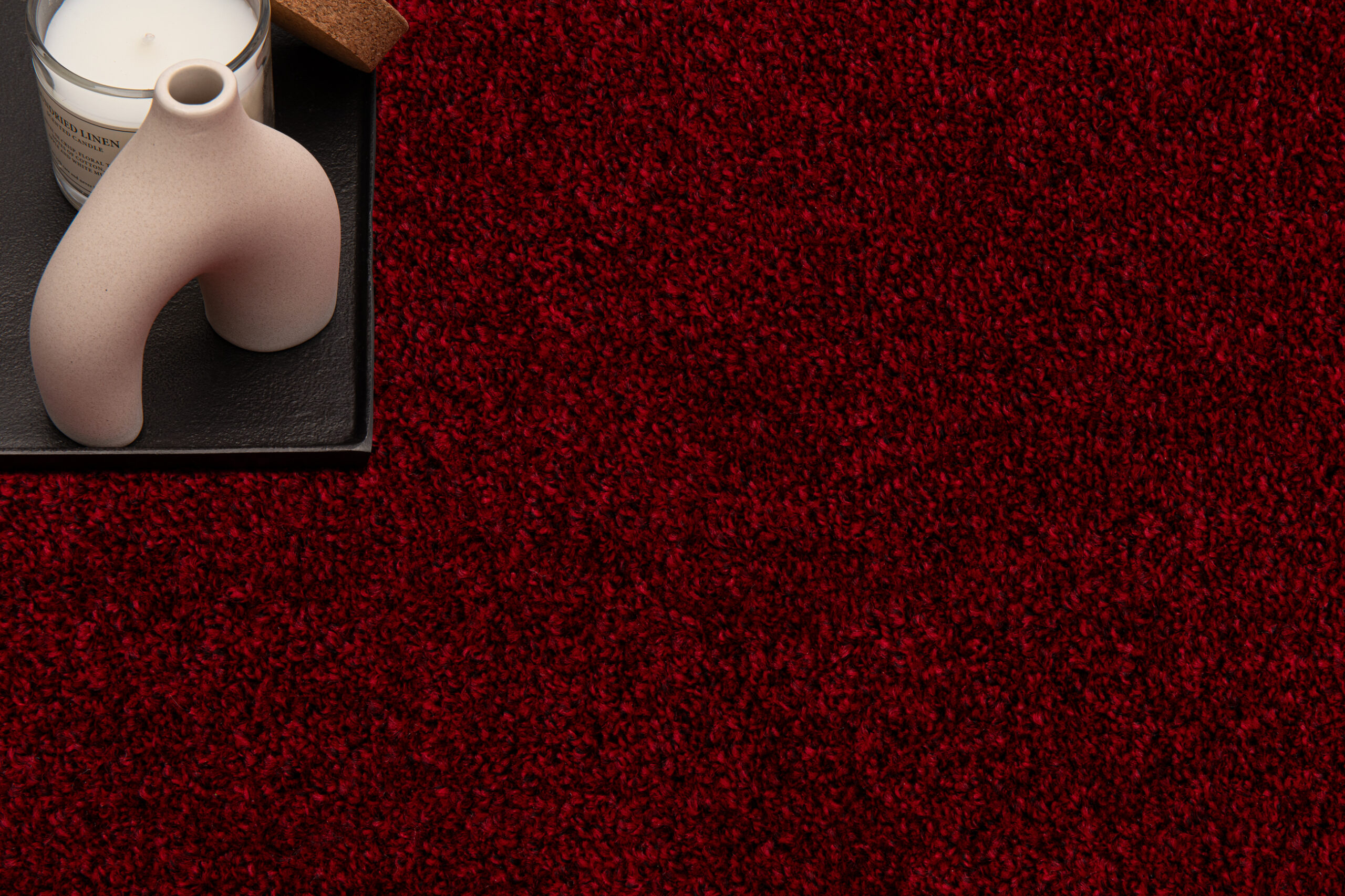 Tapis Noyan Rouge Moderne Antidérapant