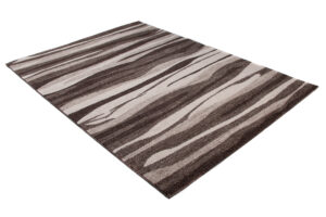 Tapis Sari Marron Beige Abstrait