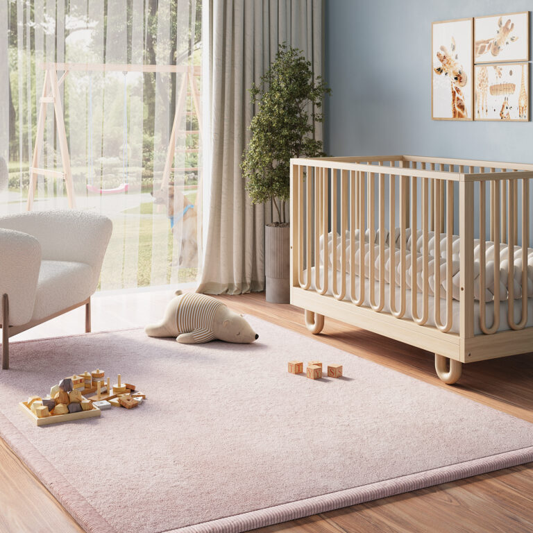 Tapis Enfant Fluffin Rose