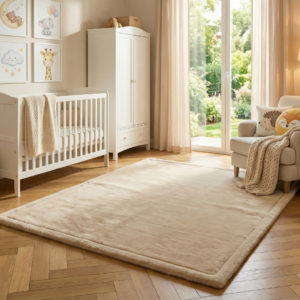 Tapis Enfant Fluffin Carré Beige