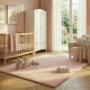 Tapis Enfant Fluffin Carré Rose
