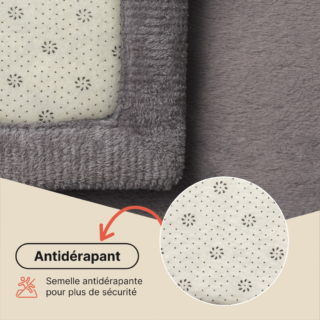 Tapis Enfant Fluffin Gris Foncé