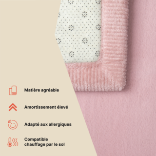 Tapis Enfant Fluffin Rose