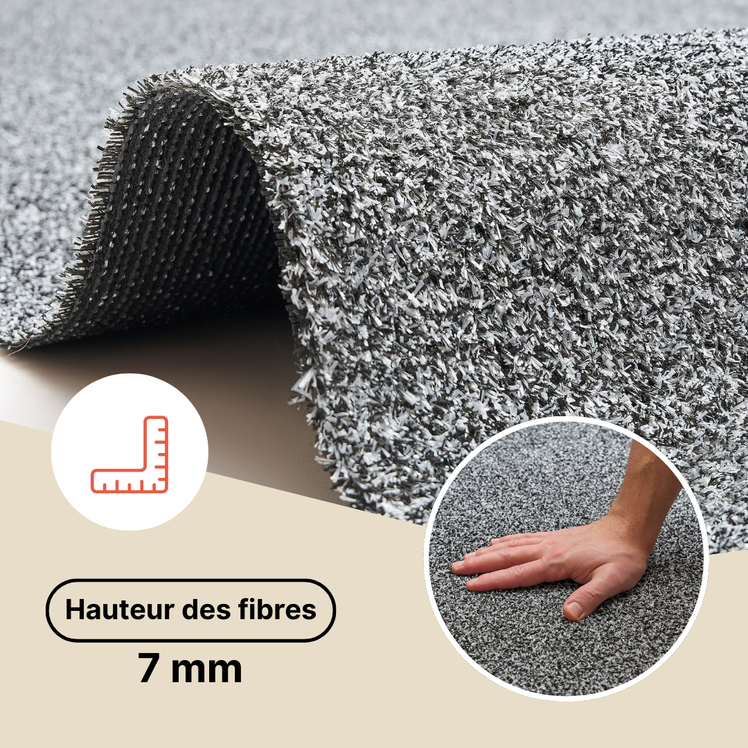 Gazon Synthétique Canyoo Gris 7 mm