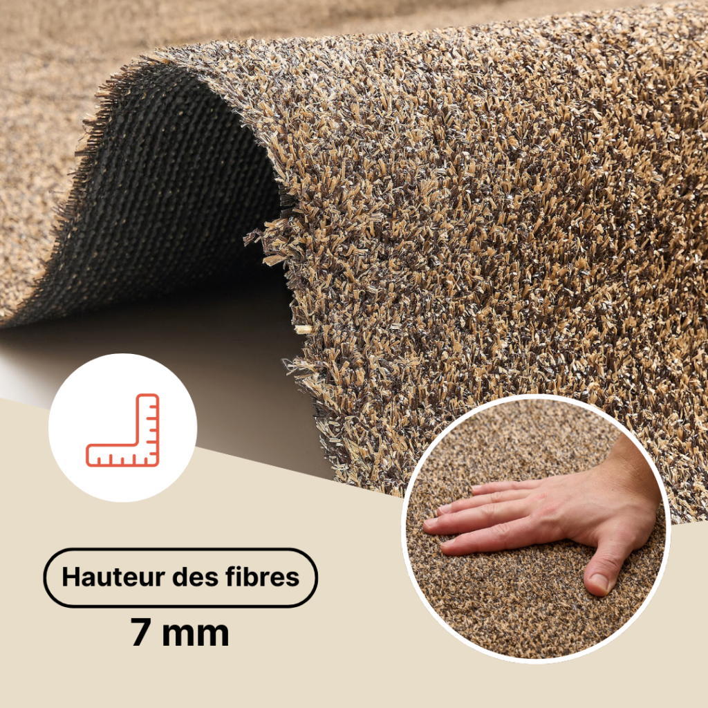 Gazon Synthétique Canyoo Marron 7 mm