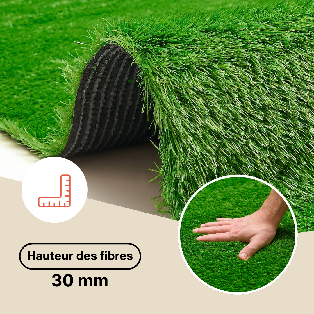 Gazon Synthétique Taifo Vert 30 mm