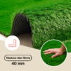 Gazon Synthétique Taifo Vert 40 mm