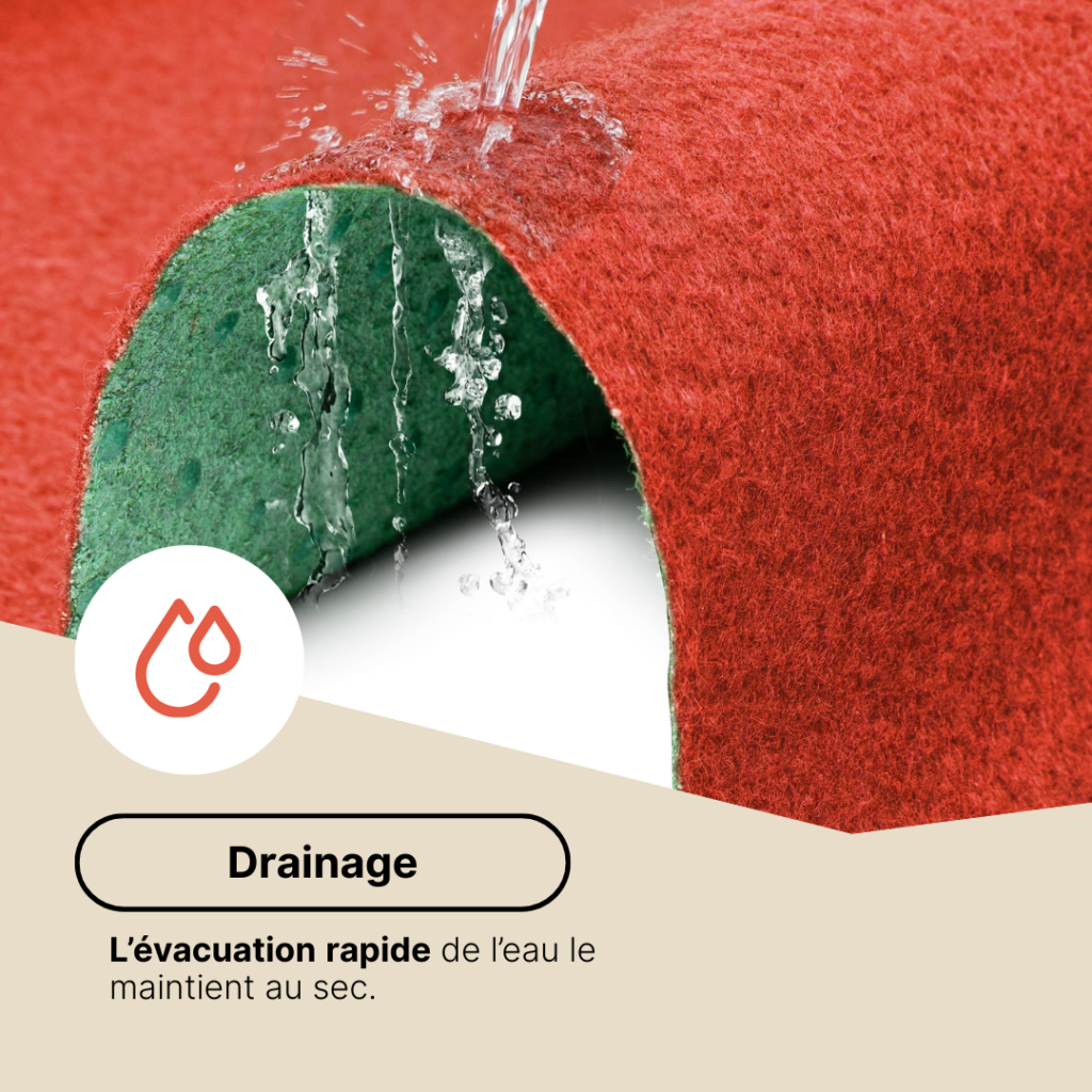 Gazon Synthétique Pemba Rouge 4mm
