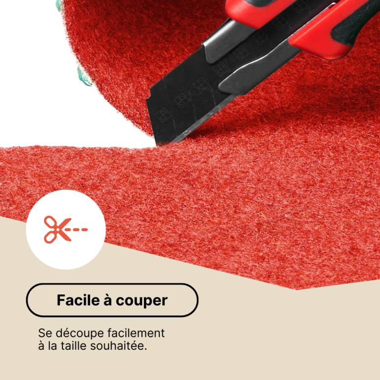 Gazon Synthétique Pemba Rouge 4mm