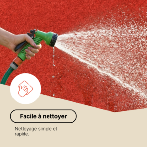 Gazon Synthétique Pemba Rouge 4mm