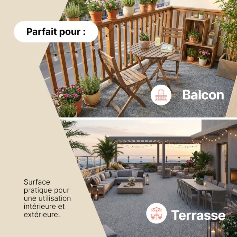 Gazon Synthétique Canyoo Gris 7 mm