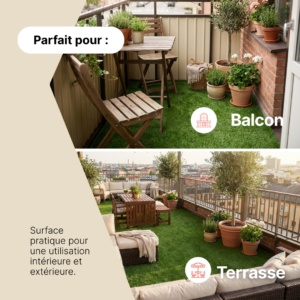 Gazon Synthétique Taifo Vert 40 mm