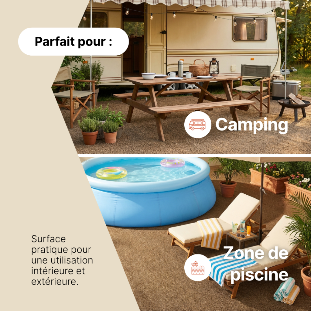 Gazon Synthétique Canyoo Marron 7 mm