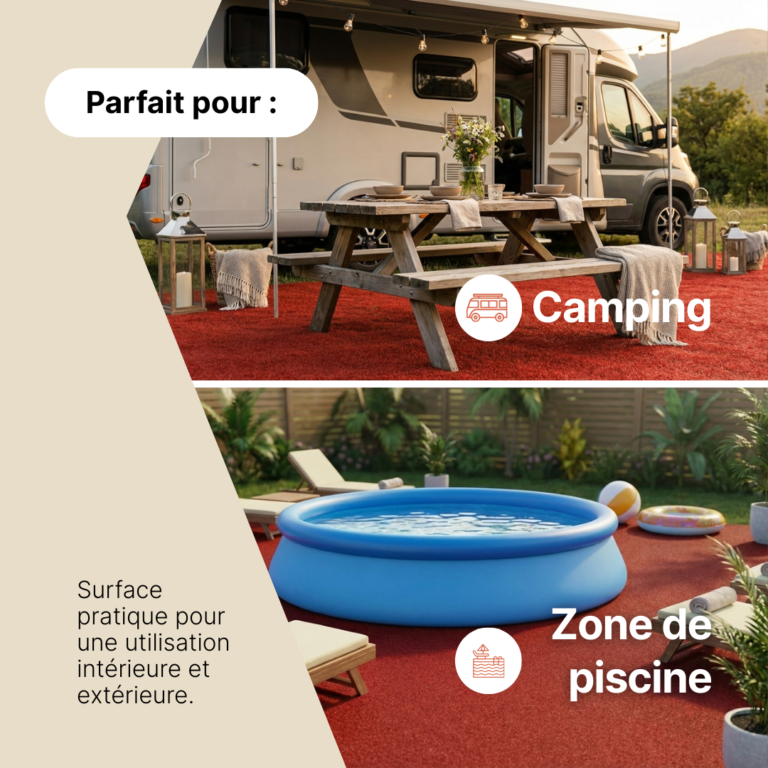 Gazon Synthétique Pemba Rouge 4mm