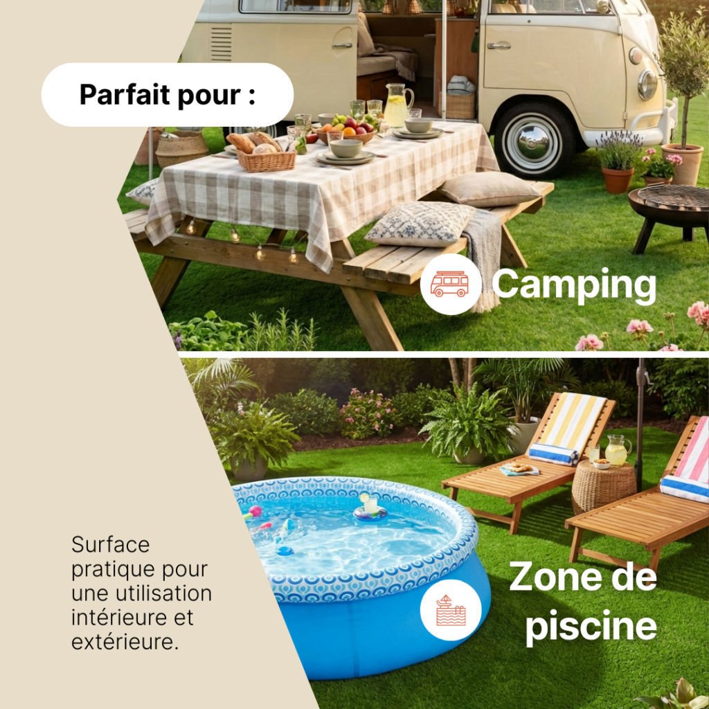 Gazon Synthétique Taifo Vert 20 mm