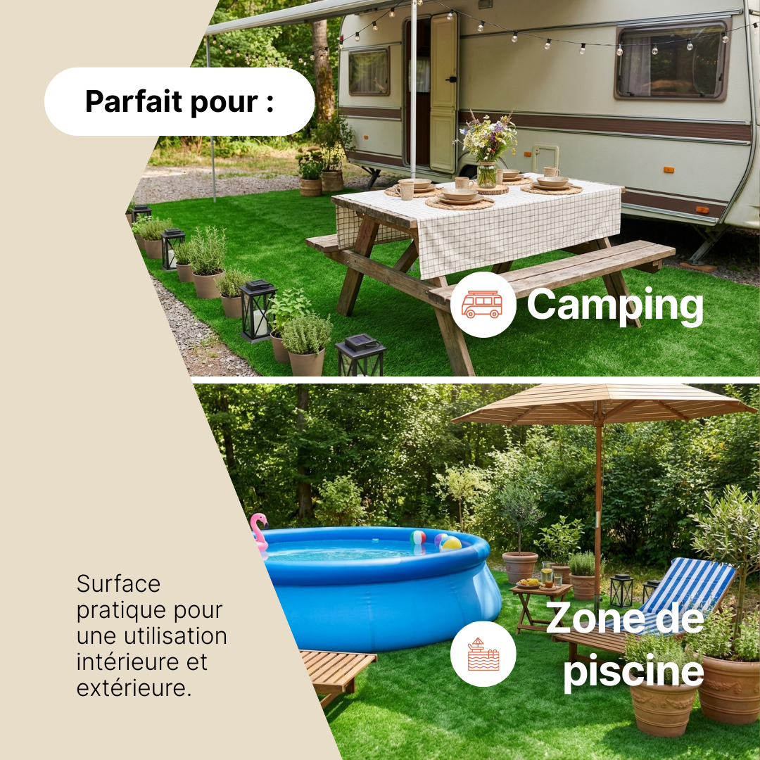 Gazon Synthétique Taifo Vert 40 mm