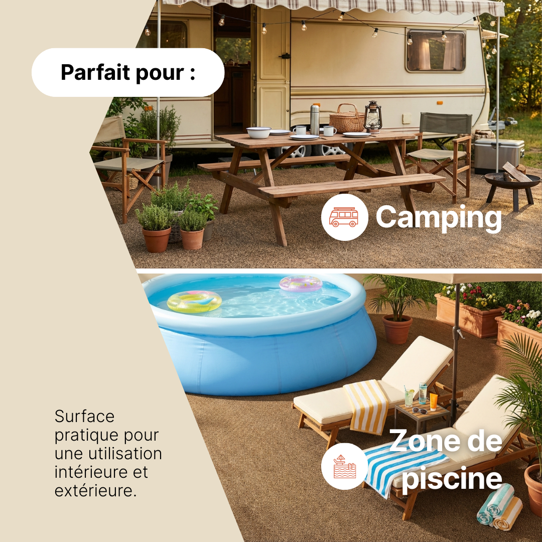 Gazon Synthétique Canyoo Marron 7 mm