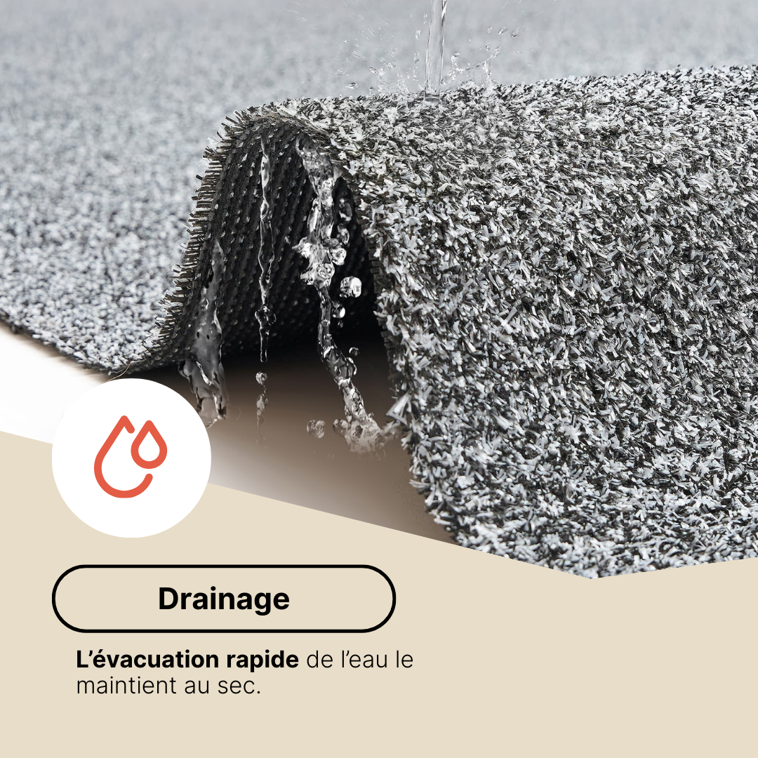 Gazon Synthétique Canyoo Gris 7 mm