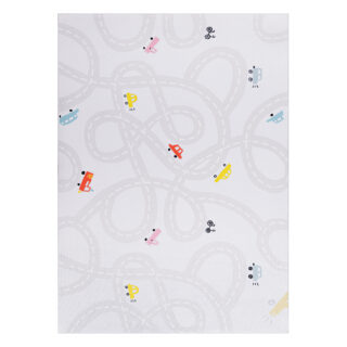Tapis Enfant Snooki Routes Pastel Beige Antidérapant