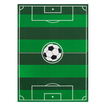 Tapis Enfant Snooki Terrain de Football Vert Antidérapant