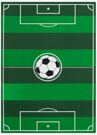 Tapis Enfant Snooki Terrain de Football Vert Antidérapant