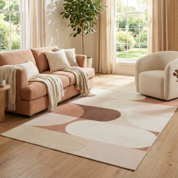Tapis Wisp Beige Pastel Géométrique