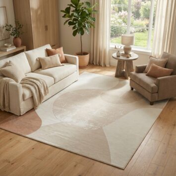 Tapis Wisp Clair Beige Géométrique