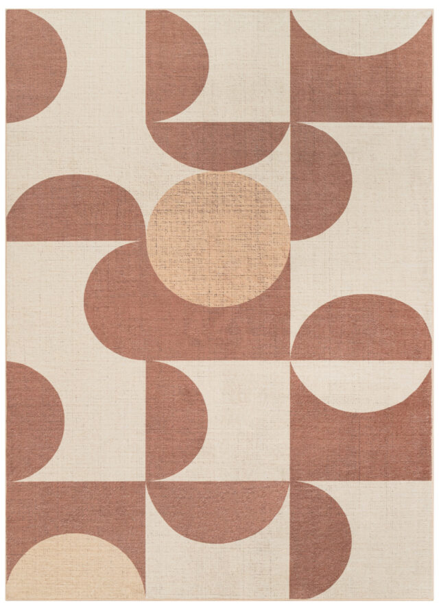Tapis Wisp Marron Géométrique