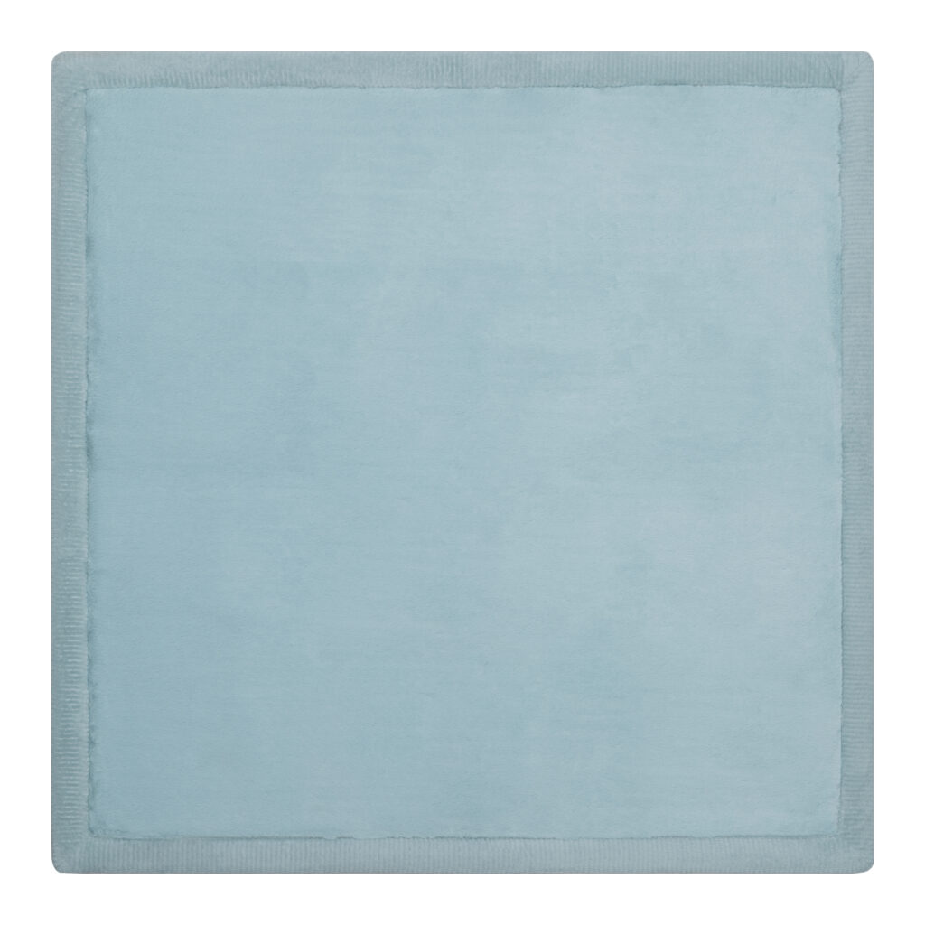 Tapis Enfant Fluffin Carré Bleu