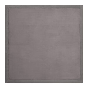 Tapis Enfant Fluffin Carré Gris Foncé