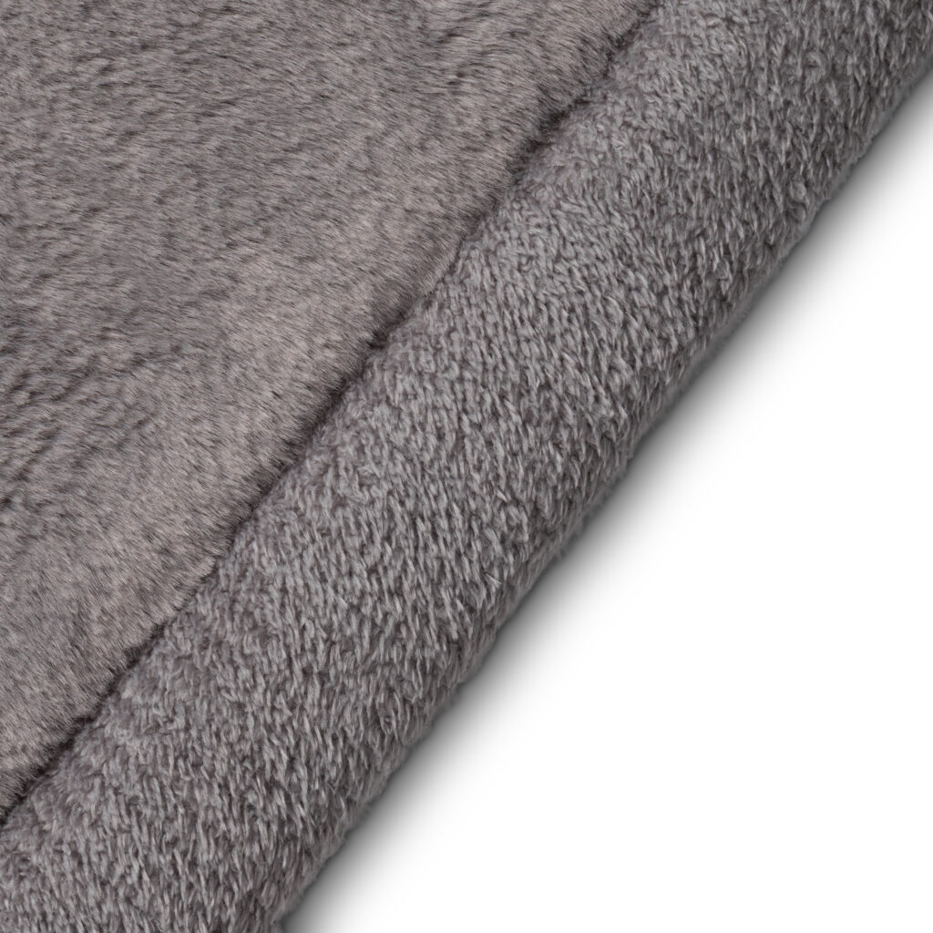 Tapis Enfant Fluffin Carré Gris Foncé
