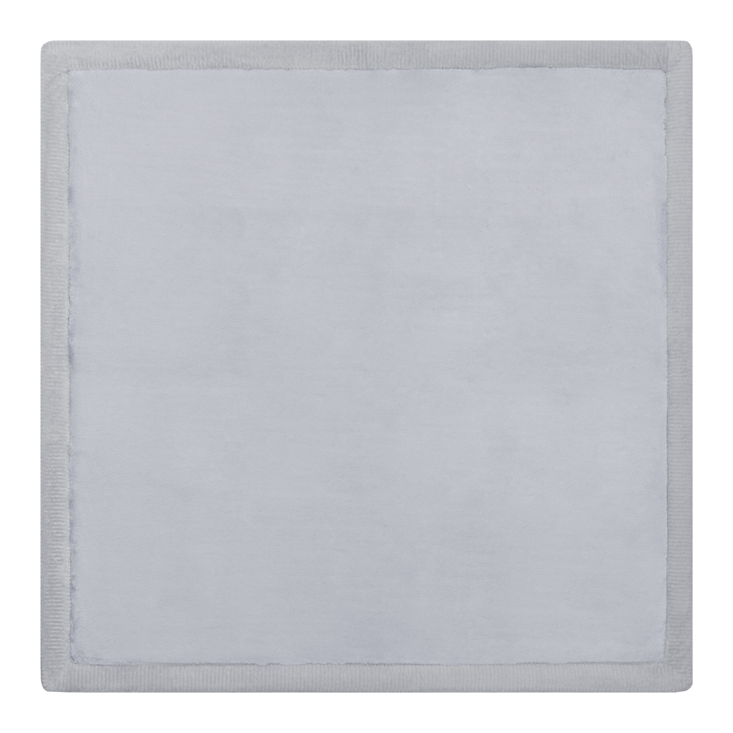 Tapis Enfant Fluffin Carré Gris Clair