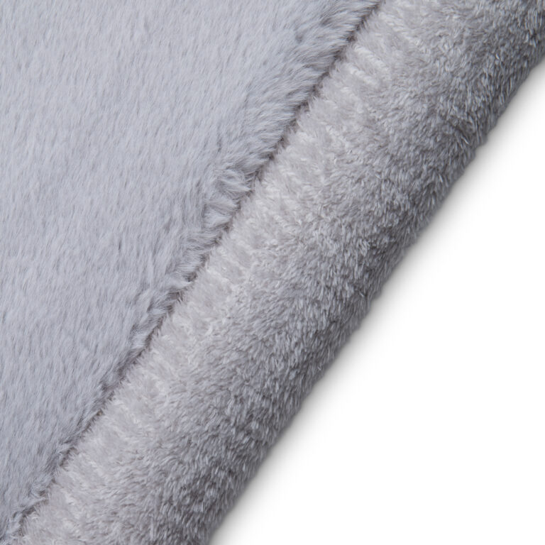 Tapis Enfant Fluffin Carré Gris Clair