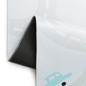 Tapis Enfant Snooki Routes Pastel Beige Antidérapant